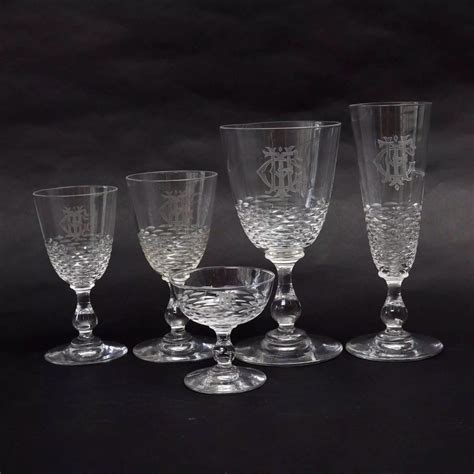 vintage baccarat glasses.